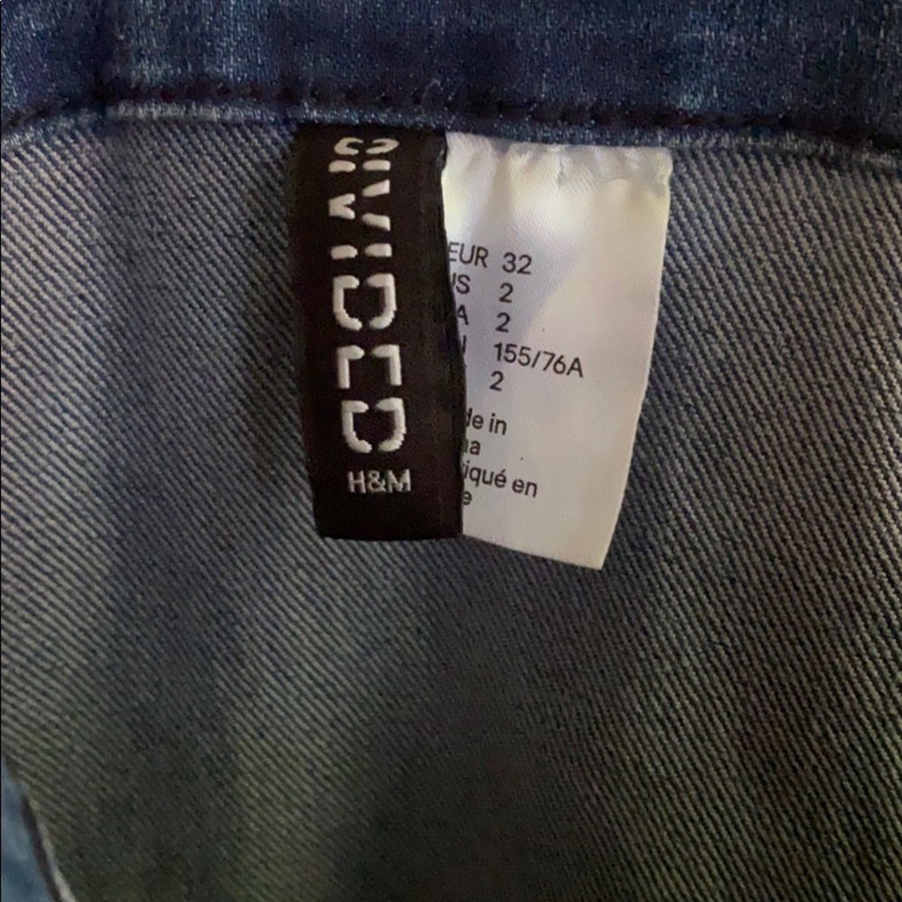 Divided by H&M stretch denim button up mini dress - Picture 5 of 9